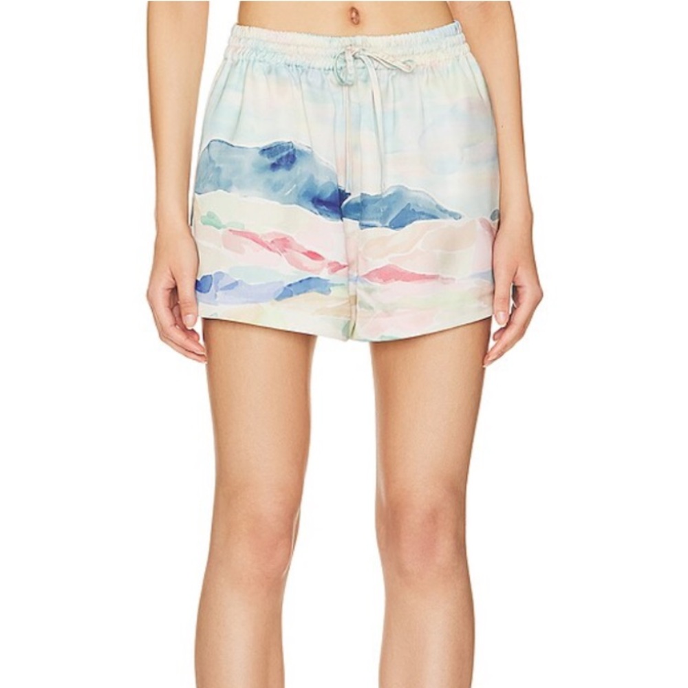 REVOLVE Song of Style Oliver short in blue landscape. Size small. Worn once.